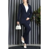 Dabıl Kumaş Astarlı İkili Blazer Takım Lacivert - 55041.1397.