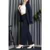 Dabıl Kumaş Astarlı İkili Blazer Takım Lacivert - 55041.1397.