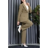 Dabıl Kumaş Astarlı İkili Blazer Takım Yağyeşili - 55041.1397.