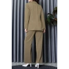 Dabıl Kumaş Astarlı İkili Blazer Takım Yağyeşili - 55041.1397.
