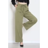 Dabıl Kumaş Beli Bağcıklı Pantolon Çağla - 51615.683.