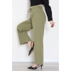 Dabıl Kumaş Beli Bağcıklı Pantolon Çağla - 51615.683.