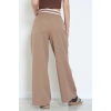 Dabıl Kumaş Beli Lastikli Palazzo Pantolon Latte - 51620.683.