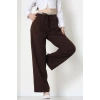 Dabıl Kumaş Beli Lastikli Pantolon Kahve - 51617.683.