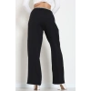 Dabıl Kumaş Beli Lastikli Pantolon Siyah - 51617.683.