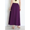 Dabıl Kumaş Cepli Etek Mor - 43952.1884.
