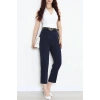 Dabıl Kumaş Cepli Kemerli Pantolon Lacivert - 71501.1920.