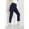 Dabıl Kumaş Cepli Kemerli Pantolon Lacivert - 71501.1920.