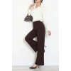 Dabıl Kumaş İspanyol Paça Pantolon Acıkahve - 71472.2061.