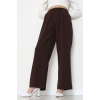 Dabıl Kumaş Lastikli Pantolon Acıkahve - 51612.683.