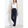Dabıl Kumaş Pileli Cırtlı Pantolon Lacivert - 71502.1920.