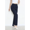 Dabıl Kumaş Pileli Cırtlı Pantolon Lacivert - 71502.1920.