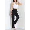 Dabıl Kumaş Pileli Cırtlı Pantolon Siyah - 71502.1920.