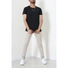 Dalgıç Kumaş Erkek Tişört Siyah - 71579.1871.