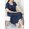 Dantel Detay Büyük Beden Gecelik Elbise Laciturkuaz - 71548.1773.
