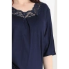 Dantelli Pijama Takımı Lacivert - 71502.1773.