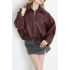 Deri Ceket Bordo - 71166.1298.