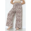 Desenli Dokuma Pantolon Açıkkahveleopar - 12333.1095.