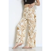 Desenli Dokuma Pantolon Beyazgold - 12333.1095.