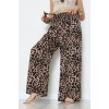 Desenli Dokuma Pantolon Kahveleopar - 12333.1095.