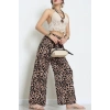 Desenli Dokuma Pantolon Kahveleopar - 12333.1095.