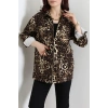 Desenli Gabardin Ceket Leopar - 10033.1968.