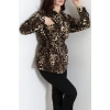 Desenli Gabardin Ceket Leopar - 10033.1968.