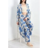 Desenli Kimono Takım Mavibej - 19767.1247.
