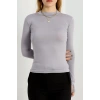 Dik Yaka Parmak Geçmeli Viskon Body Boyalıgri - 40076.599.