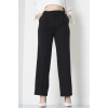 Double Kumaş İp Bağlamalı Palazzo Pantolon Siyah - 51268.683.