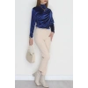 Drape Detaylı Kadife Bluz Saks - 42664.1949.