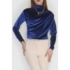Drape Detaylı Kadife Bluz Saks - 42664.1949.