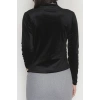 Drape Detaylı Kadife Bluz Siyah - 42664.1949.