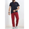 Düğmeli Erkek Pijama Takımı Lacibordo - 17370.1048.