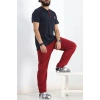 Düğmeli Erkek Pijama Takımı Lacibordo - 17370.1048.