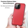 Dux Ducis Fino Serisi iPhone 14 Pro 6.1 inç Kılıf Premium Dokuma Silikon Kılıf-(1903)