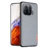 Dux Ducis Fino Serisi Xiaomi Mi 11 Pro Kılıf Premium Dokuma Silikon Kılıf-(1903)