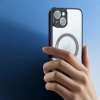 Dux Ducis iPhone 14 Plus Aimo Series MagSafe Premium Buzlu Sert PC-TPU Kılıf-(1903)