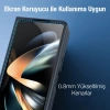 Dux Ducis Samsung Z Fold4 5G Aimo Series Premium Buzlu Sert PC-TPU Kılıf-(1903)