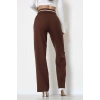 Ekstraforlu Palazzo Pantolon Kahve1 - 50054.1920.