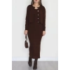 Elbise Ceket Triko Takım Kahve - 3064.1577.