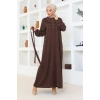 elbise koyu kahverengi 202