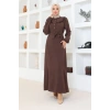 elbise koyu kahverengi 202