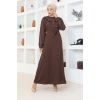 elbise koyu kahverengi 202
