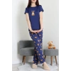 Enjeksiyon Baskı Milan Kumaş Pijama Takımı Laciayı - 630.1287.