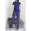 Enjeksiyon Baskı Milan Kumaş Pijama Takımı Laciayı - 630.1287.