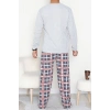 Erkek Pijama Takımı Grikırmızı - 53544.1838.