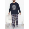 Erkek Pijama Takımı Lacivert1 - 53544.1838.