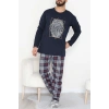 Erkek Pijama Takımı Lacivert1 - 53544.1838.