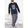 Erkek Pijama Takımı Lacivert1 - 53544.1838.